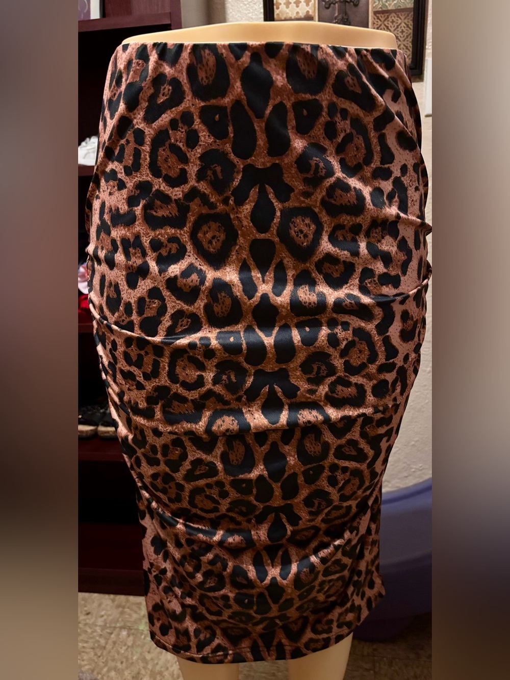 Cheetah Print Pencil Skirt
